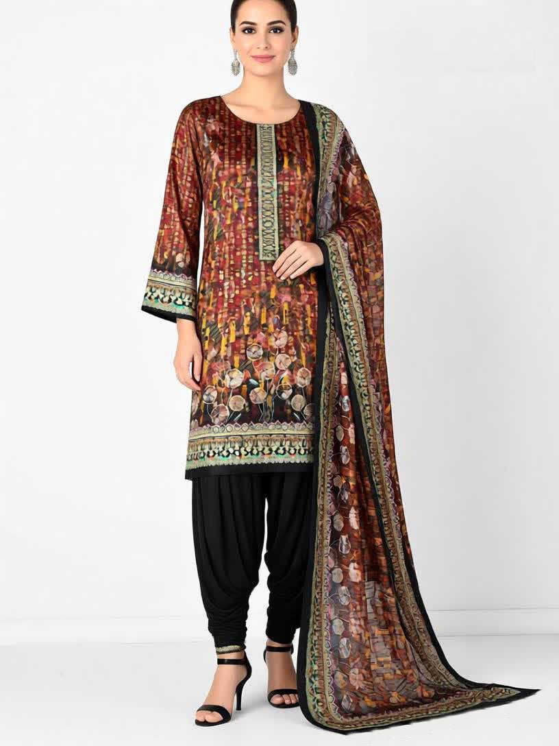 Zam Zam Swiss Lown 100% Cotton – Brown