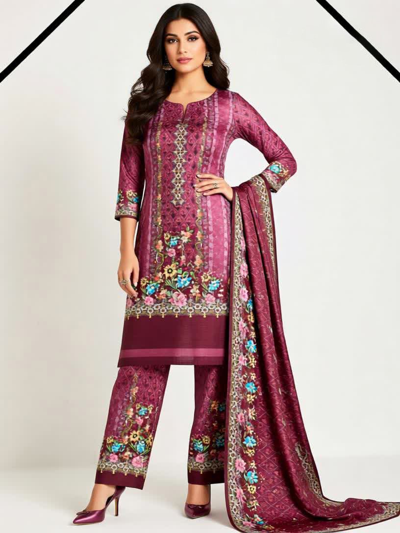 Zam Zam Swiss Lown 100% Cotton- Pink