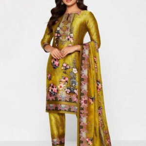 ZamZam Swiss Lown 100% Cotton - Yellow